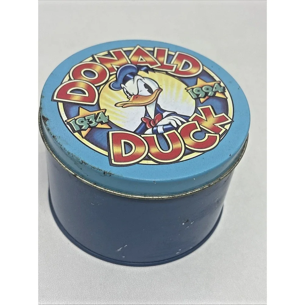 Vintage Donald Duck 1934-1994 Disney Pocke Watch in Tin Disney Credit Card Promo
